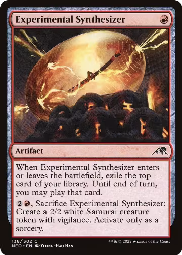 Experimental Synthesizer (138), Kamigawa: Neon Dynasty — Magic card price