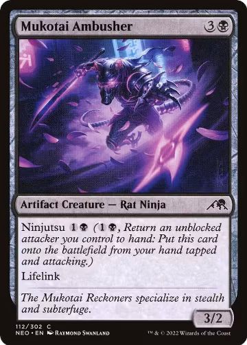 Mukotai Ambusher (112), Kamigawa: Neon Dynasty — Magic card price