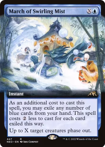 March of Swirling Mist (Extended Art) (447), Kamigawa: Neon Dynasty — Magic card price