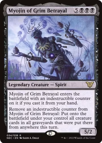 Myojin of Grim Betrayal (34), Commander: Kamigawa: Neon Dynasty — Magic card price