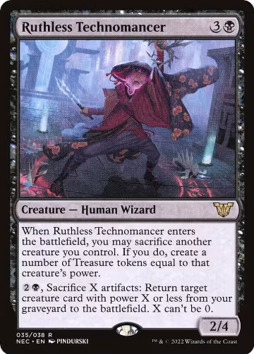 Ruthless Technomancer (35), Commander: Kamigawa: Neon Dynasty — Magic card price