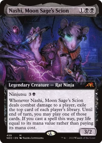 Nashi, Moon Sage's Scion (Extended Art) (459), Kamigawa: Neon Dynasty — Magic card price