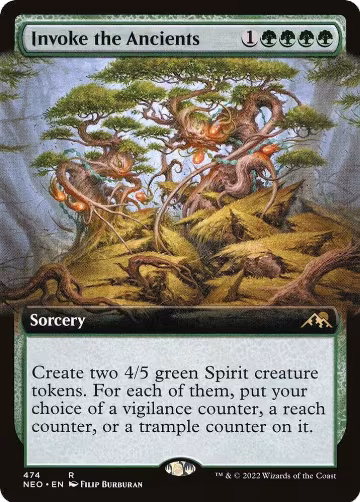 Invoke the Ancients (Extended Art) (474), Kamigawa: Neon Dynasty — Magic card price