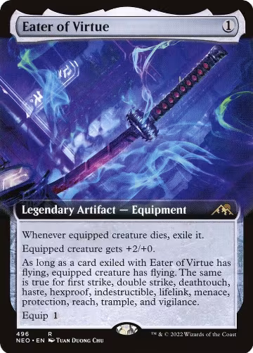 Eater of Virtue (Extended Art) (496), Kamigawa: Neon Dynasty — Magic card price