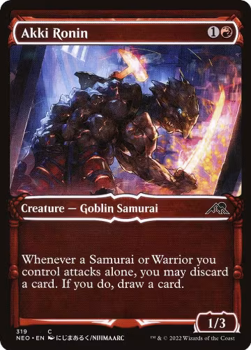 Akki Ronin (Showcase) (319), Kamigawa: Neon Dynasty — Magic card price