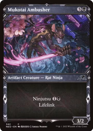 Mukotai Ambusher (Showcase) (342), Kamigawa: Neon Dynasty — Magic card price