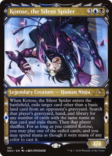 Kotose, the Silent Spider (Showcase) (351), Kamigawa: Neon Dynasty — Magic card price