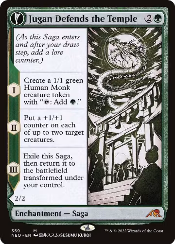 Jugan Defends the Temple (Showcase) (359), Kamigawa: Neon Dynasty — Magic card price