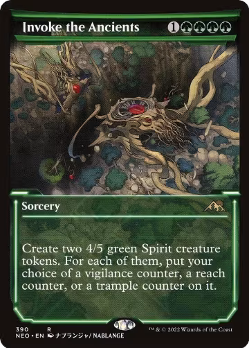 Invoke the Ancients (Showcase) (390), Kamigawa: Neon Dynasty — Magic card price