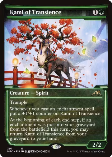Kami of Transience (Showcase) (391), Kamigawa: Neon Dynasty — Magic card price