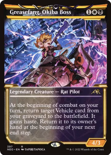 Greasefang, Okiba Boss (Showcase) (397), Kamigawa: Neon Dynasty — Magic card price