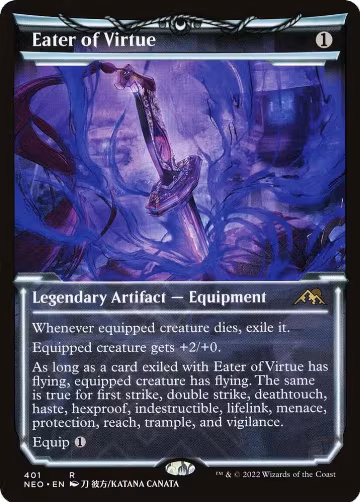 Eater of Virtue (Showcase) (401), Kamigawa: Neon Dynasty — Magic card price