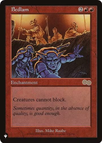 Bedlam (175/350), The List Reprints — Magic card price