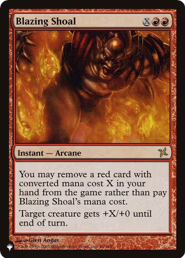 Blazing Shoal (96/165), The List Reprints — Magic card price