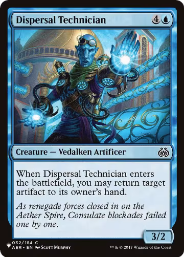 Dispersal Technician (032/184), The List Reprints — Magic card price