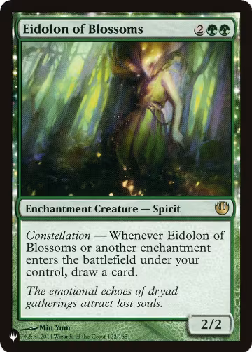 Eidolon of Blossoms (122/165), The List Reprints — Magic card price