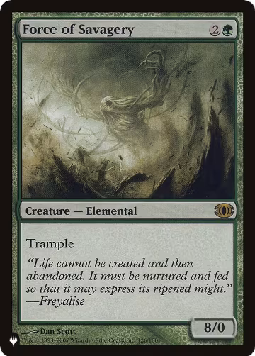 Force of Savagery (126/180), The List Reprints — Magic card price