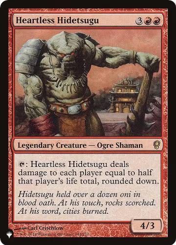 Heartless Hidetsugu (144/210), The List Reprints — Magic card price