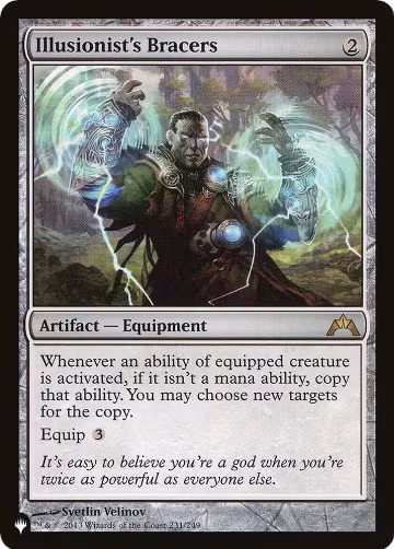 Illusionist's Bracers (231/249), The List Reprints — Magic card price