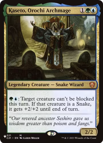 Kaseto, Orochi Archmage (221/081), The List Reprints — Magic card price