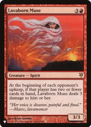 Lavaborn Muse (50/80), The List Reprints — Magic card price