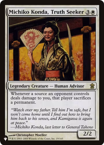 Michiko Konda, Truth Seeker (19/165), The List Reprints — Magic card price