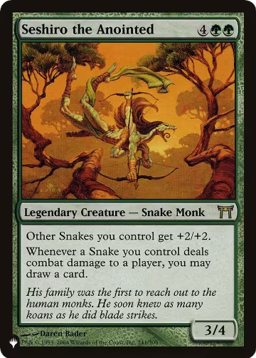 Seshiro the Anointed (241/306), The List Reprints — Magic card price