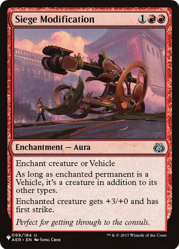 Siege Modification (099/184), The List Reprints — Magic card price
