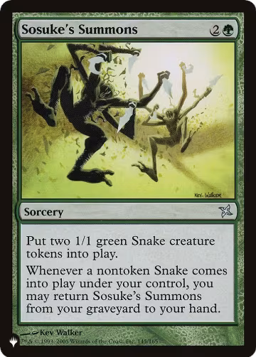 Sosuke's Summons (145/165), The List Reprints — Magic card price