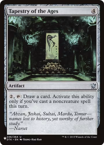Tapestry of the Ages (246/264), The List Reprints — Magic card price