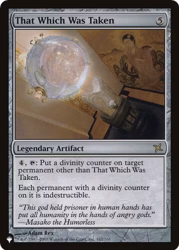 That Which Was Taken (162/165), The List Reprints — Magic card price