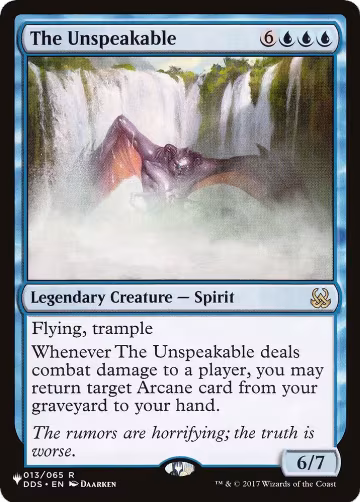 The Unspeakable (013/065), The List Reprints — Magic card price