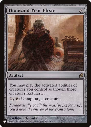 Thousand-Year Elixir (263/301), The List Reprints — Magic card price