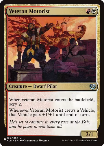 Veteran Motorist (188/264), The List Reprints — Magic card price
