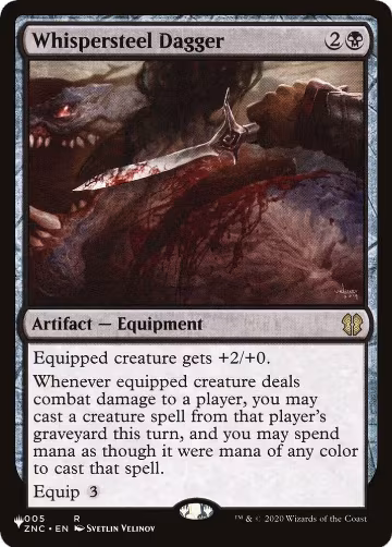 Whispersteel Dagger (005), The List Reprints — Magic card price