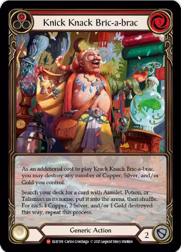 Knick Knack Bric-a-brac (Extended Art) (EVR159), Everfest — Flesh & Blood card price