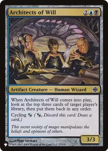 Architects of Will (17/145), The List Reprints — Magic card price