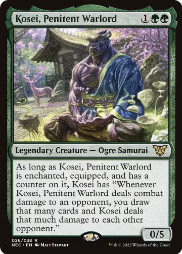 Kosei, Penitent Warlord (26), Commander: Kamigawa: Neon Dynasty — Magic card price
