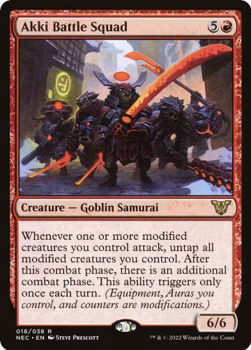 Akki Battle Squad (18), Commander: Kamigawa: Neon Dynasty — Magic card price