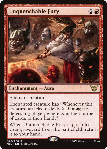 Unquenchable Fury (23), Commander: Kamigawa: Neon Dynasty — Magic card price