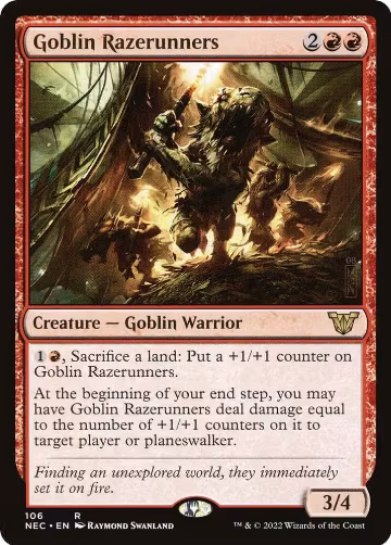 Goblin Razerunners (106), Commander: Kamigawa: Neon Dynasty — Magic card price