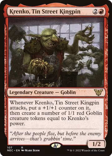 Krenko, Tin Street Kingpin (107), Commander: Kamigawa: Neon Dynasty — Magic card price