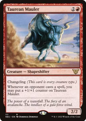 Taurean Mauler (111), Commander: Kamigawa: Neon Dynasty — Magic card price