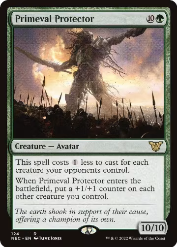 Primeval Protector (124), Commander: Kamigawa: Neon Dynasty — Magic card price