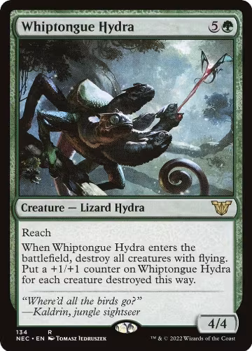 Whiptongue Hydra (134), Commander: Kamigawa: Neon Dynasty — Magic card price