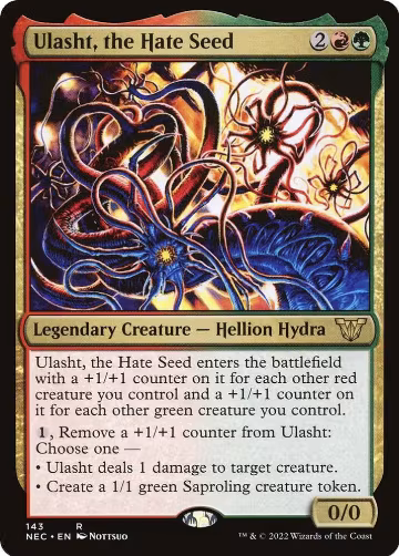 Ulasht, the Hate Seed (143), Commander: Kamigawa: Neon Dynasty — Magic card price