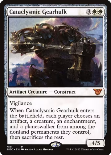 Cataclysmic Gearhulk (81), Commander: Kamigawa: Neon Dynasty — Magic card price