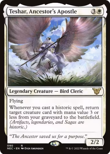 Teshar, Ancestor's Apostle (90), Commander: Kamigawa: Neon Dynasty — Magic card price