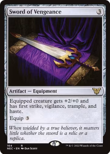 Sword of Vengeance (164), Commander: Kamigawa: Neon Dynasty — Magic card price