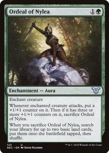 Ordeal of Nylea (123), Commander: Kamigawa: Neon Dynasty — Magic card price